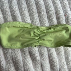 PACSUN GREEN STRAPLESS BIKINI TOP